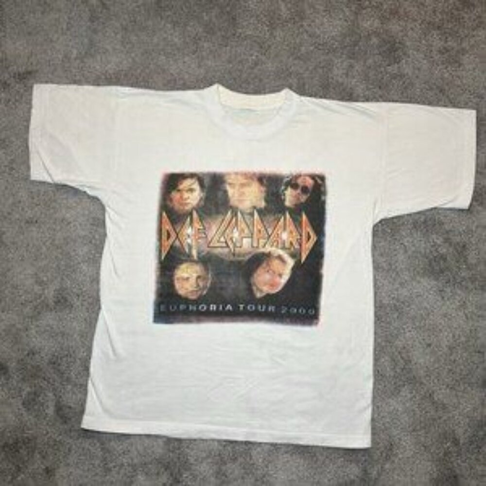 Vintage Def Leppard Euphoria 2000 Mens Band Tour Concert Shirt No Tag